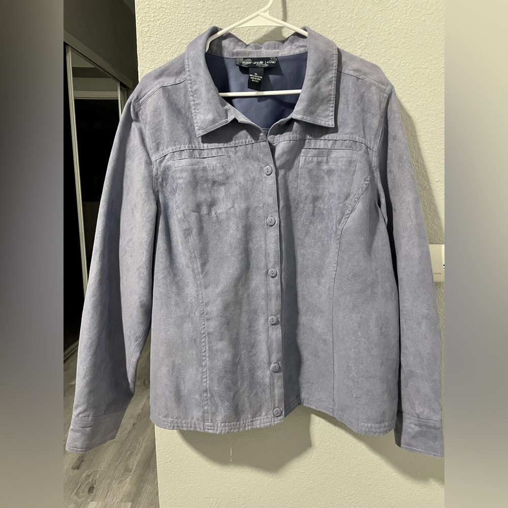 Periwinkle Lightweight Suede
